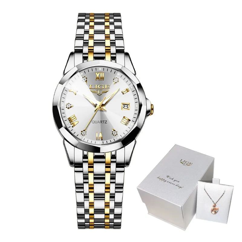 Montre Femme Élégante Ultra-Fine LIGE™ – Acier Inoxydable