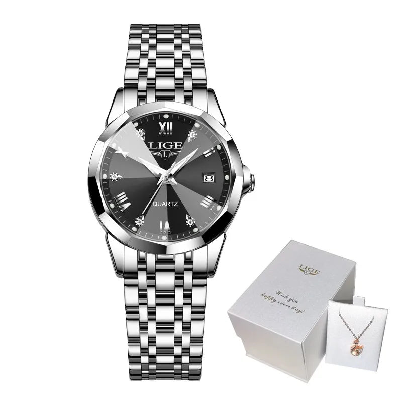 Montre Femme Élégante Ultra-Fine LIGE™ – Acier Inoxydable