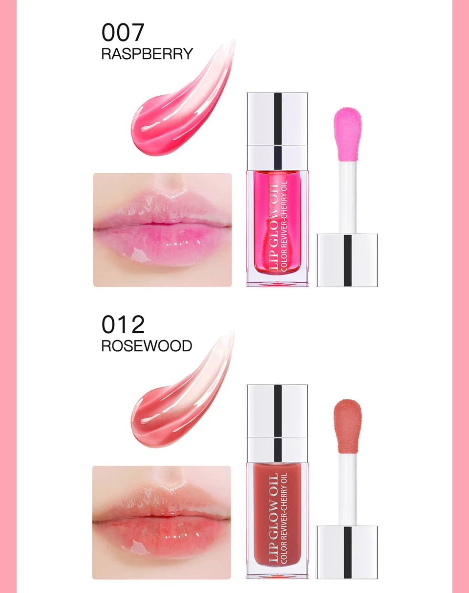 Moisturizing Lip Oil & Plumping Gloss – Pink Exfoliating Lip Care Balm