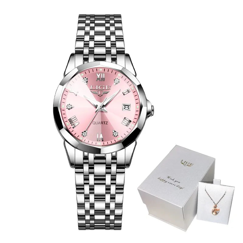 Montre Femme Élégante Ultra-Fine LIGE™ – Acier Inoxydable