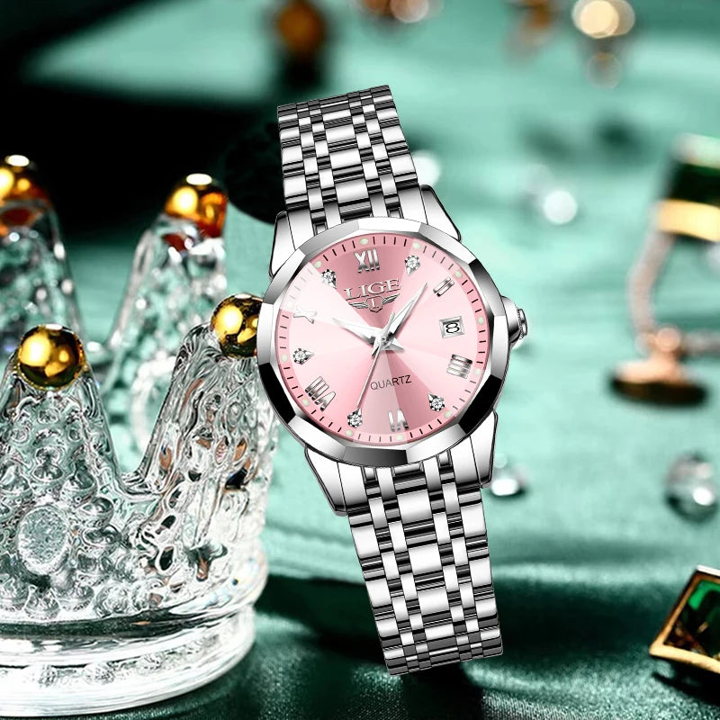 Montre Femme Élégante Ultra-Fine LIGE™ – Acier Inoxydable