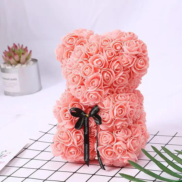 Ours en Roses Artificielles 25 cm 🧸🌹
🎁 Cadeau Romantique avec Boîte – Saint-Valentin & Anniversaire