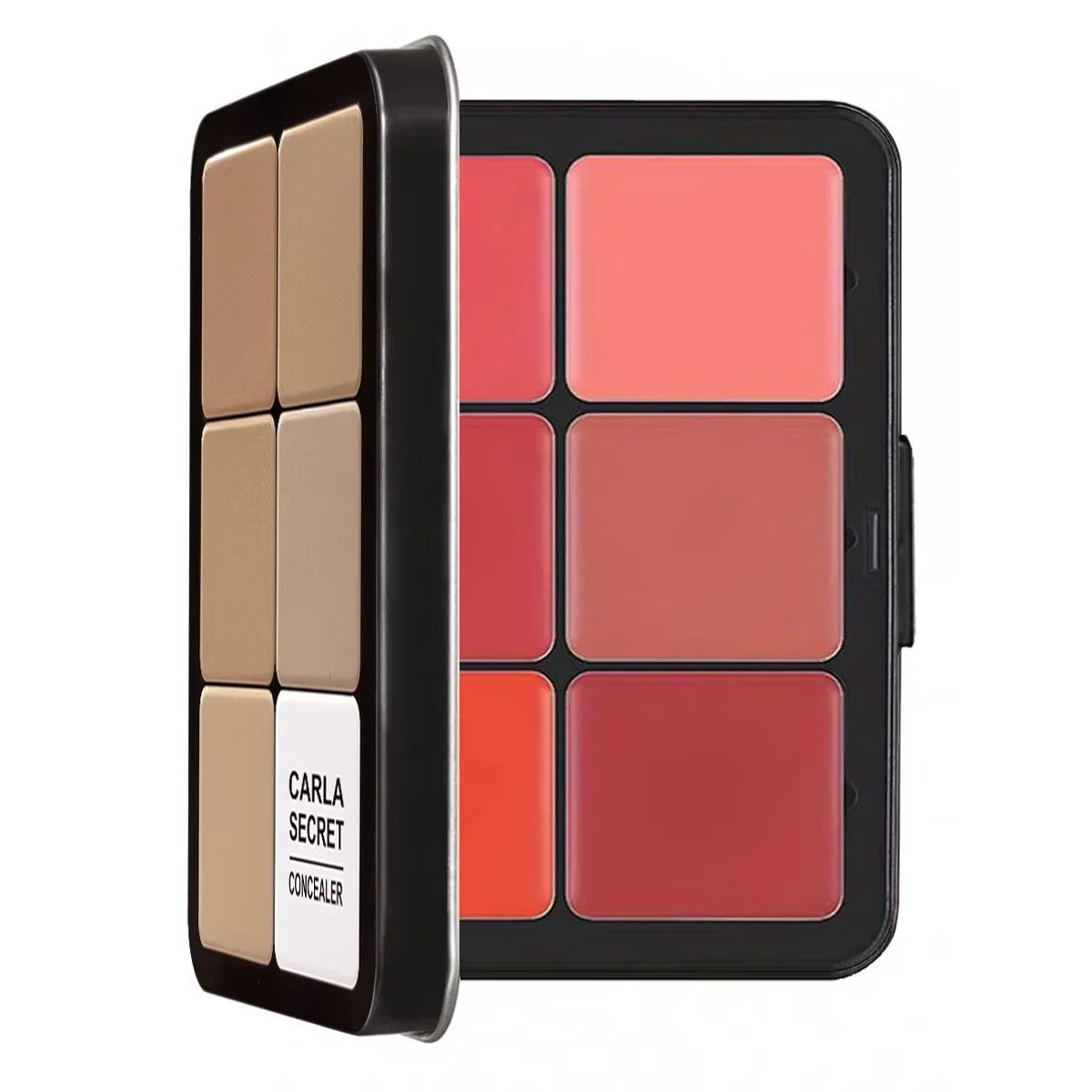 12-Color All-in-One Makeup Palette – Concealer, Blush, Highlighter &amp; Contour – Matte Cream
