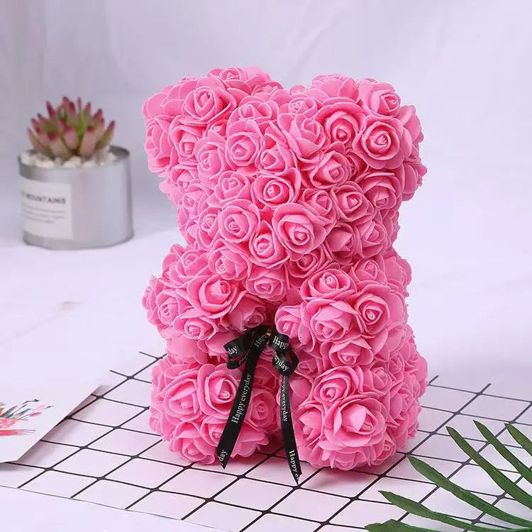 Ours en Roses Artificielles 25 cm 🧸🌹
🎁 Cadeau Romantique avec Boîte – Saint-Valentin & Anniversaire