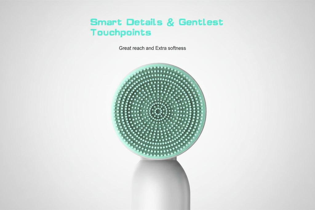 Brosse de Nettoyage Électrique Visage IPX6 – Soin Visage 6-en-1 Anti-Acné & Pores