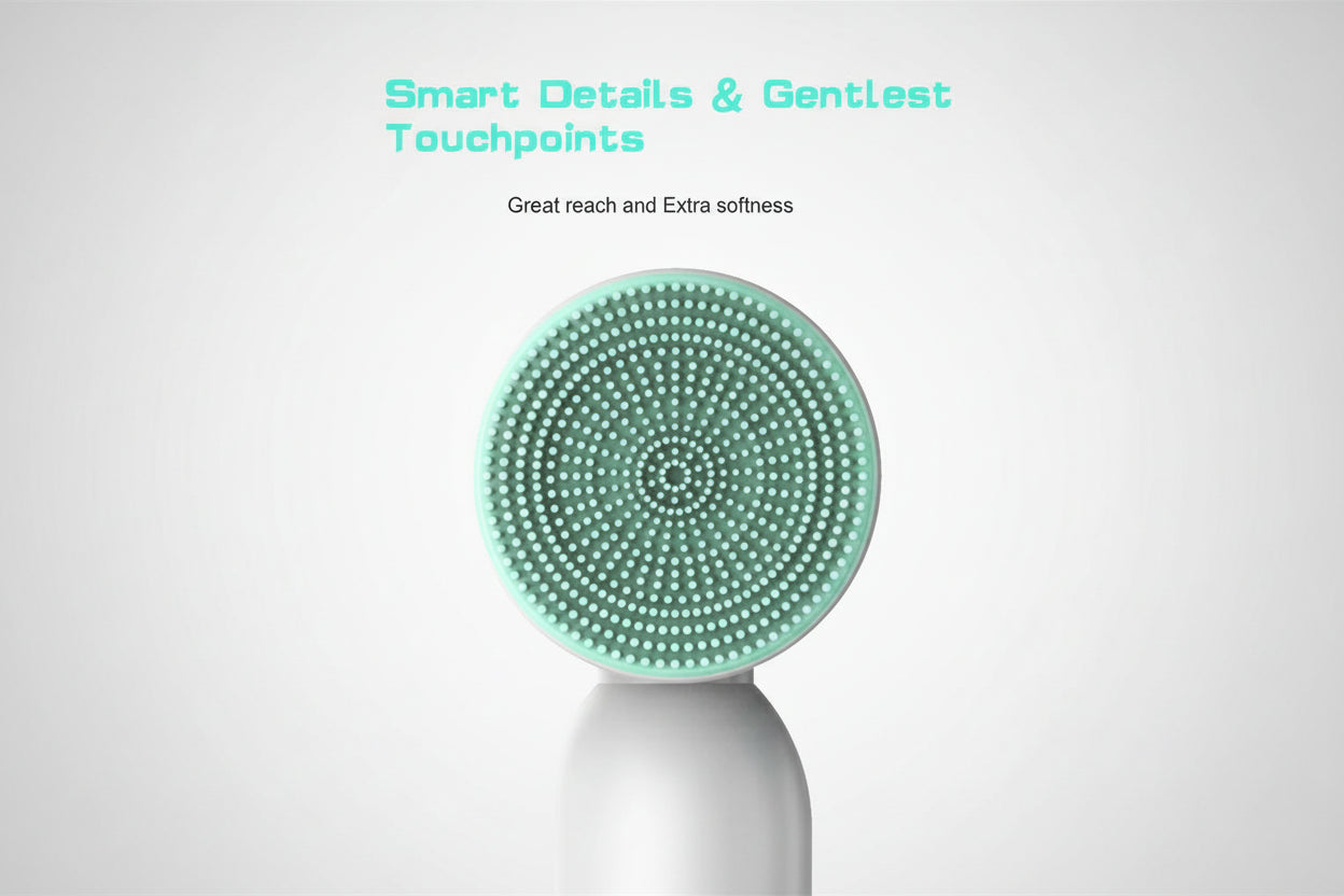 Brosse de Nettoyage Électrique Visage IPX6 – Soin Visage 6-en-1 Anti-Acné & Pores