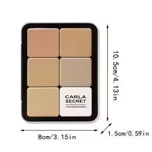 12-Color All-in-One Makeup Palette – Concealer, Blush, Highlighter &amp; Contour – Matte Cream