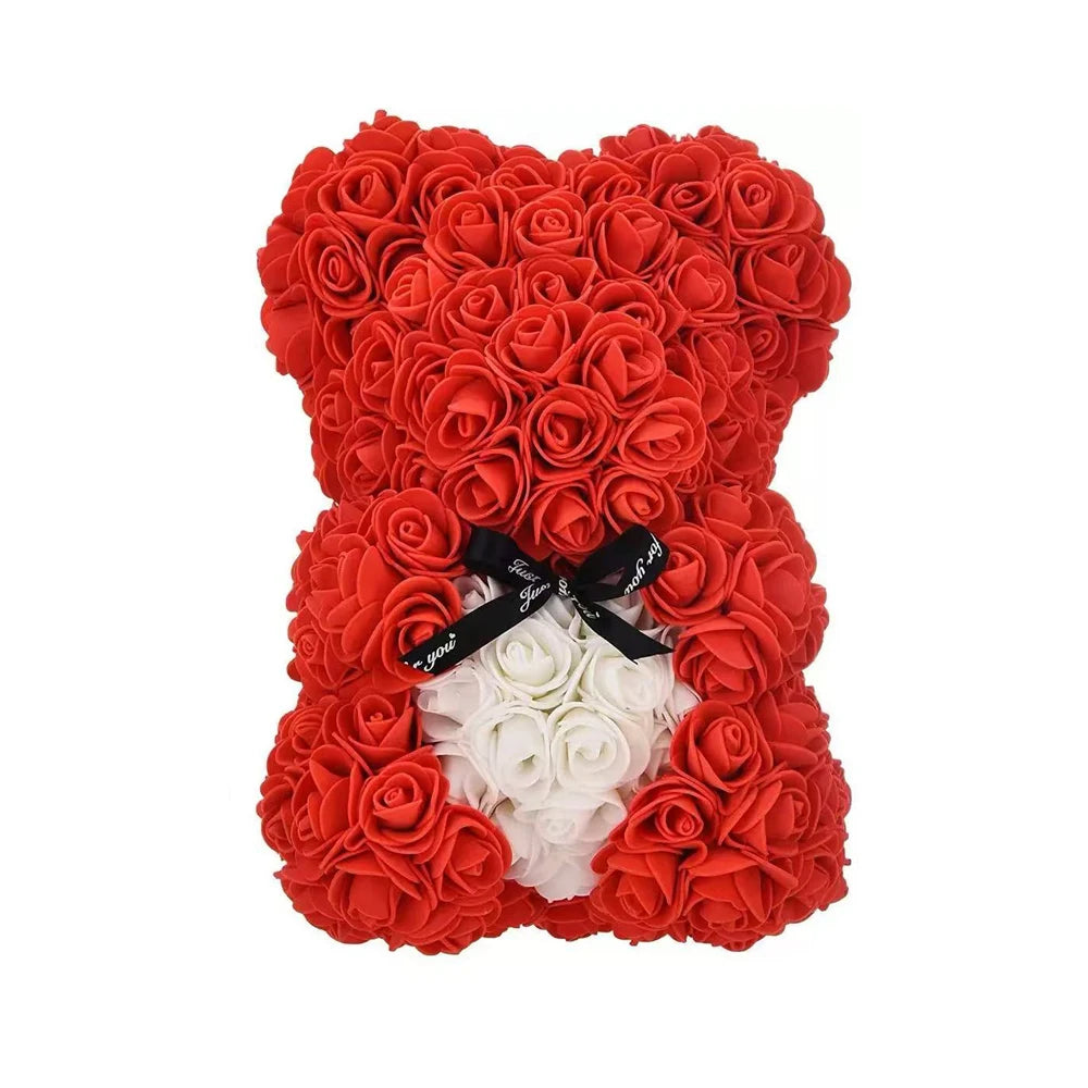 Ours en Roses Artificielles 25 cm 🧸🌹
🎁 Cadeau Romantique avec Boîte – Saint-Valentin & Anniversaire