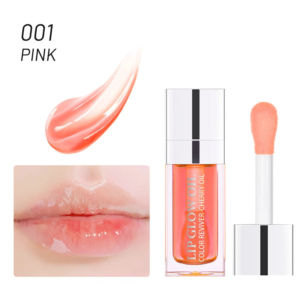 Moisturizing Lip Oil & Plumping Gloss – Pink Exfoliating Lip Care Balm