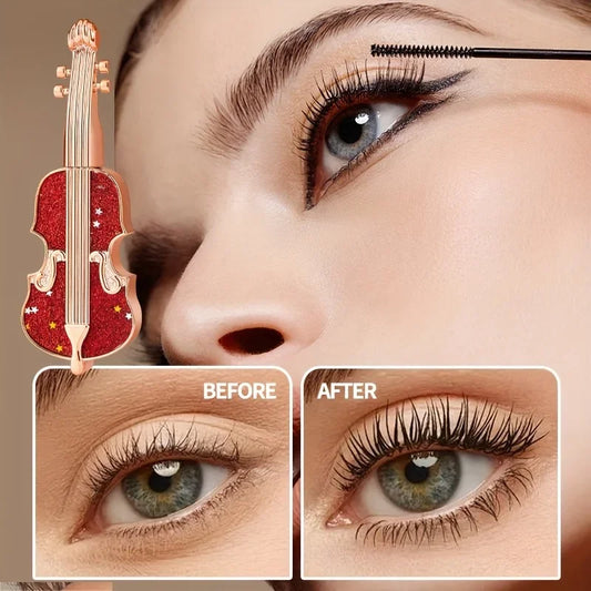 Mascara Violin – Allongeant & Recourbant – Waterproof, Tenue Longue – Brosse Fine