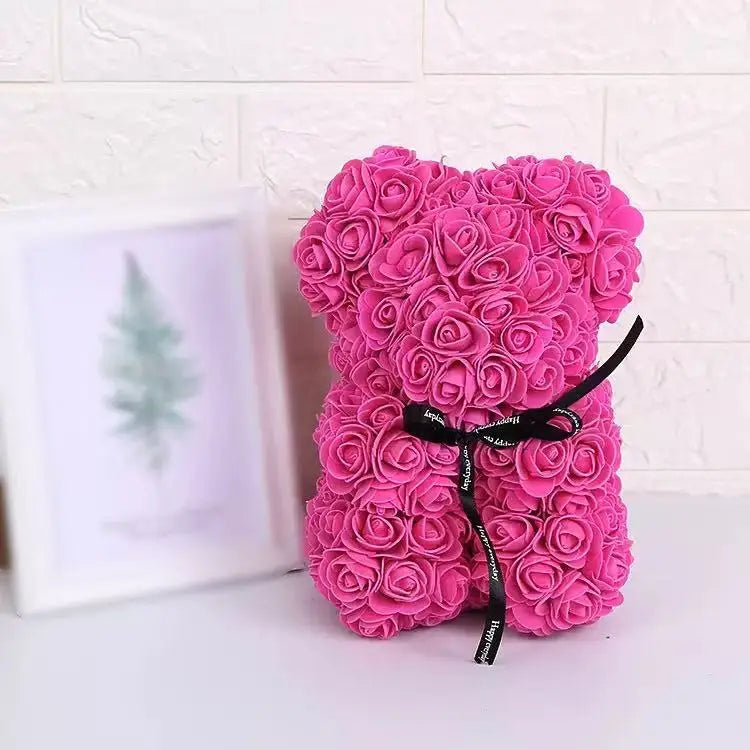 Ours en Roses Artificielles 25 cm 🧸🌹
🎁 Cadeau Romantique avec Boîte – Saint-Valentin & Anniversaire